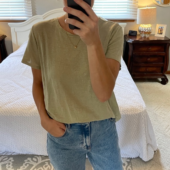 Eileen Fisher Tops - Eileen Fisher Organic Linen Jersey Tee